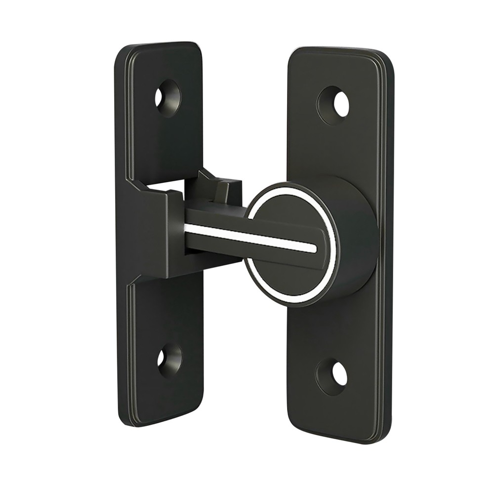 90° Keyless Interior Door Bolt Luminous Surface-mounted Room Door Latch cc