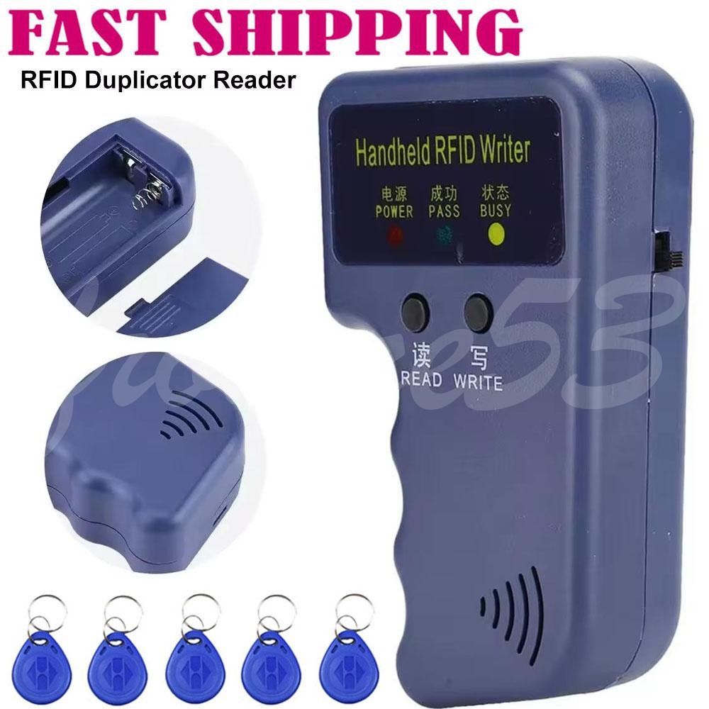 Handheld RFID ID Card Copier Key Reader Writer Duplicator 125KHz+5PCS Tags US