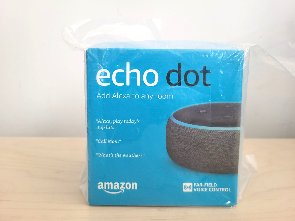 Echo Dot (3rd Gen) - Smart speaker with Alexa – Charcoal - Amazon Echo SEALED
