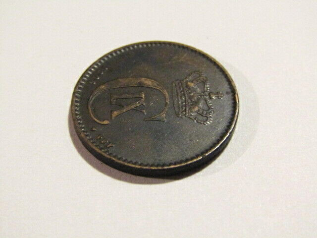 Denmark 1906 2 Ore Coin