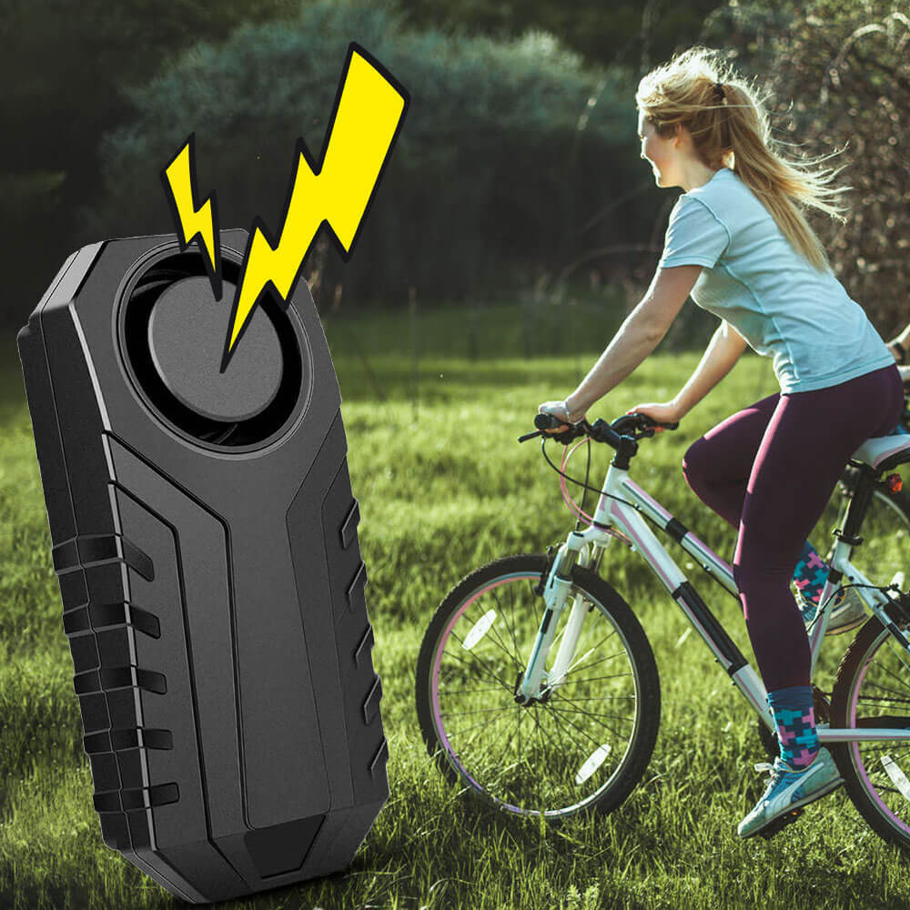 Wireless Bike Alarm, Security System with Remote Control, Anti-Theft