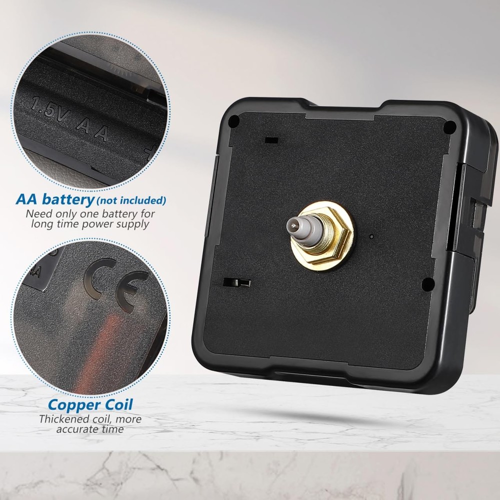 DIY Quartz Clock Movement Replacement - Silent Battery Operated Wall Clock Motor