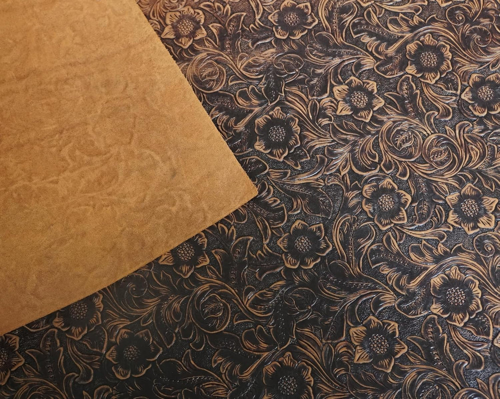 Bump Texture Genuine Leather Sheets Plain Geometric Pattern Printed Leather Shee