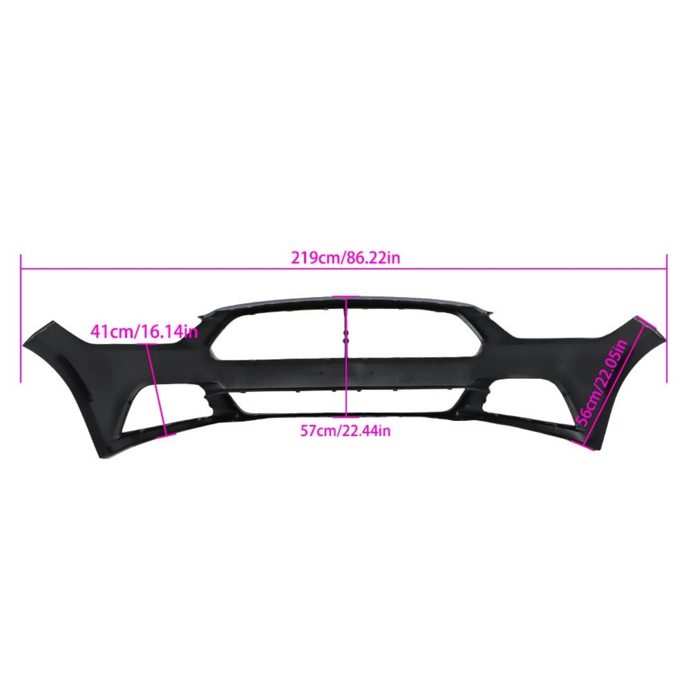 Front Bumper Cover Primed Replacement for Mutang 2015 2016 2017
