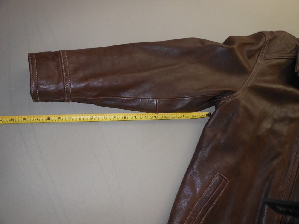Wilson Large Brown Leather Jacket with Thinsulate Lining