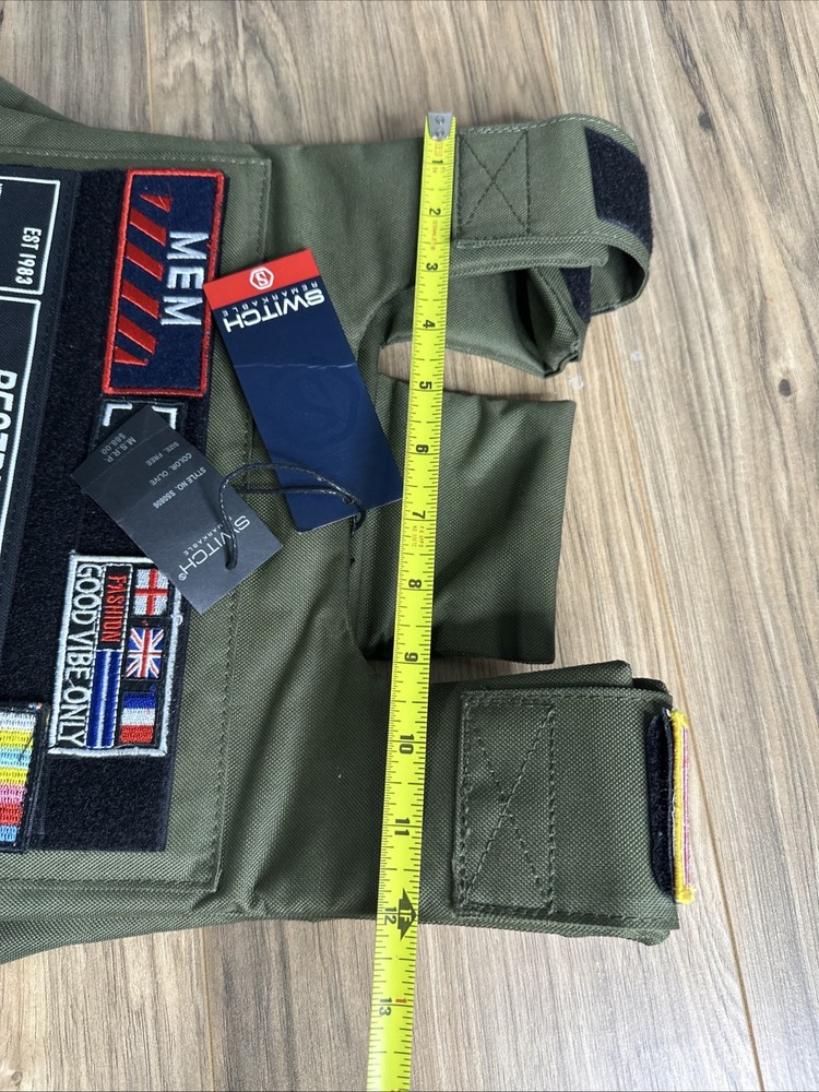 Switch Remarkable Resistance Tactical Vest Olive Adjustable Free Size (SS0806)