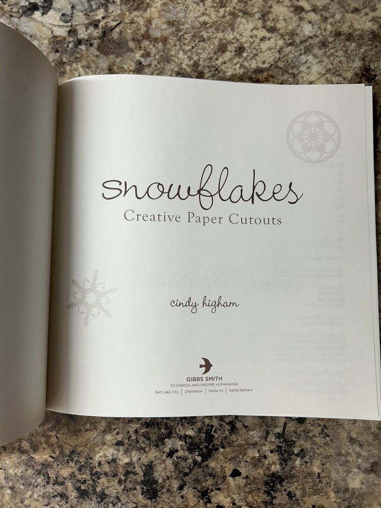 SNOWFLAKES Book Creative Paper Cutouts Techniques For Scrapbooks• Decorating