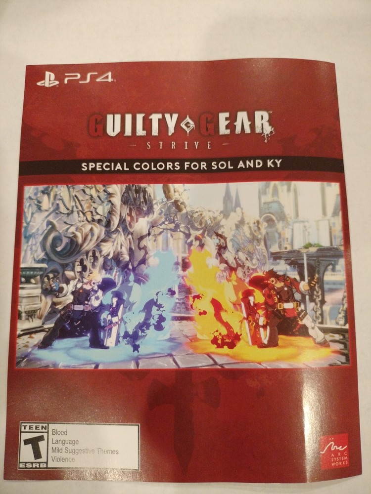 Guilty Gear Strive Preorder Bonus DLC PS4 / PS5