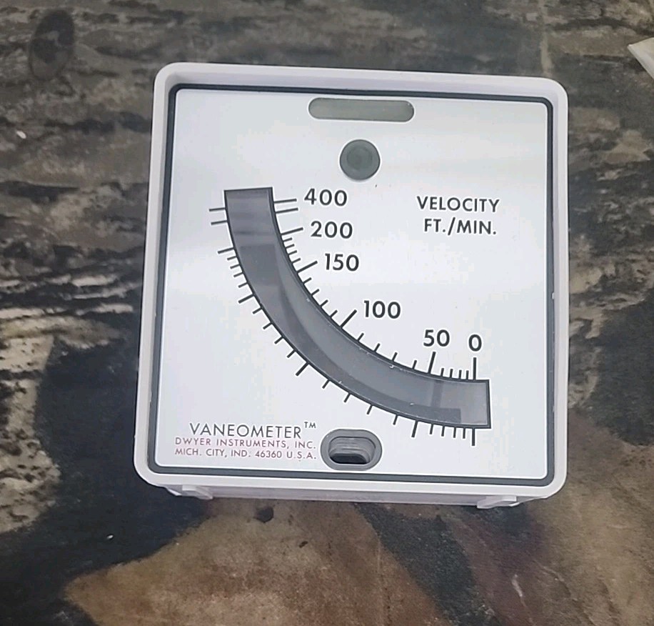 NOS Dwyer Instruments Inc. Vaneometer 480 Swing Vane Anemometer