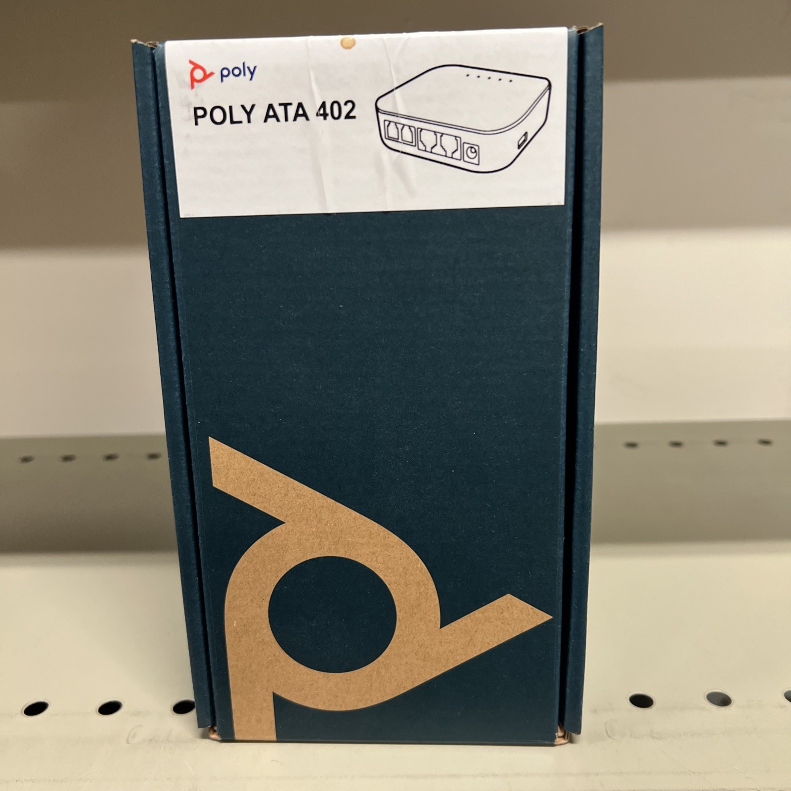 Poly ATA 402 2FXS Voice Port VoIP Adapter with Open SIP and Power Supply