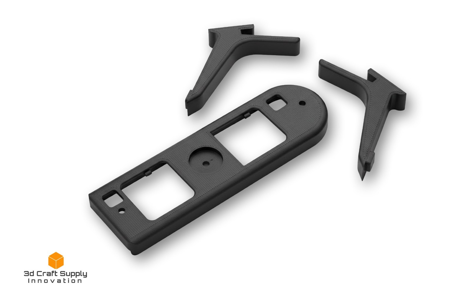 Universal head unit holder, wall mount for Yaesu FT-857 Radio, under-dash mount