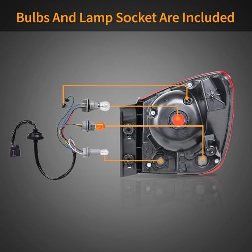 Tail Light Assembly Compatible with 2011-2015 Chevy Cruze Tail Passenger Side