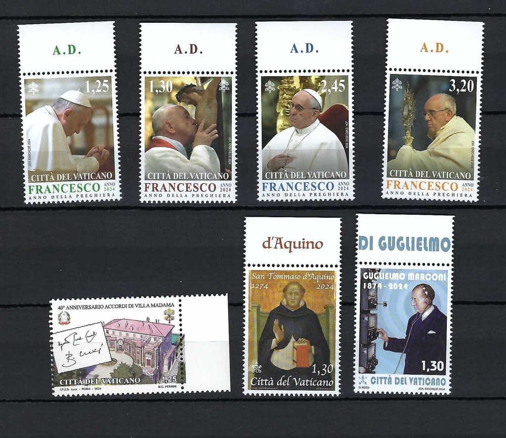 Vatican City 2024 MNH Jan - September issues