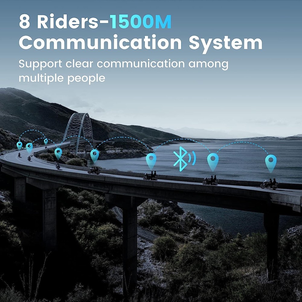 2K Bluetooth Intercom Headset Camera Recoding with 128G for Motorcycle ATV UTV