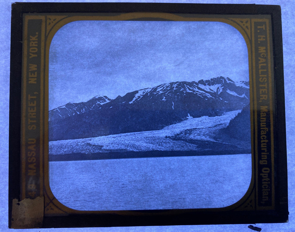 MAGIC LANTERN SLIDE DAVIDSON GLACIER ALASKA 479 1920s