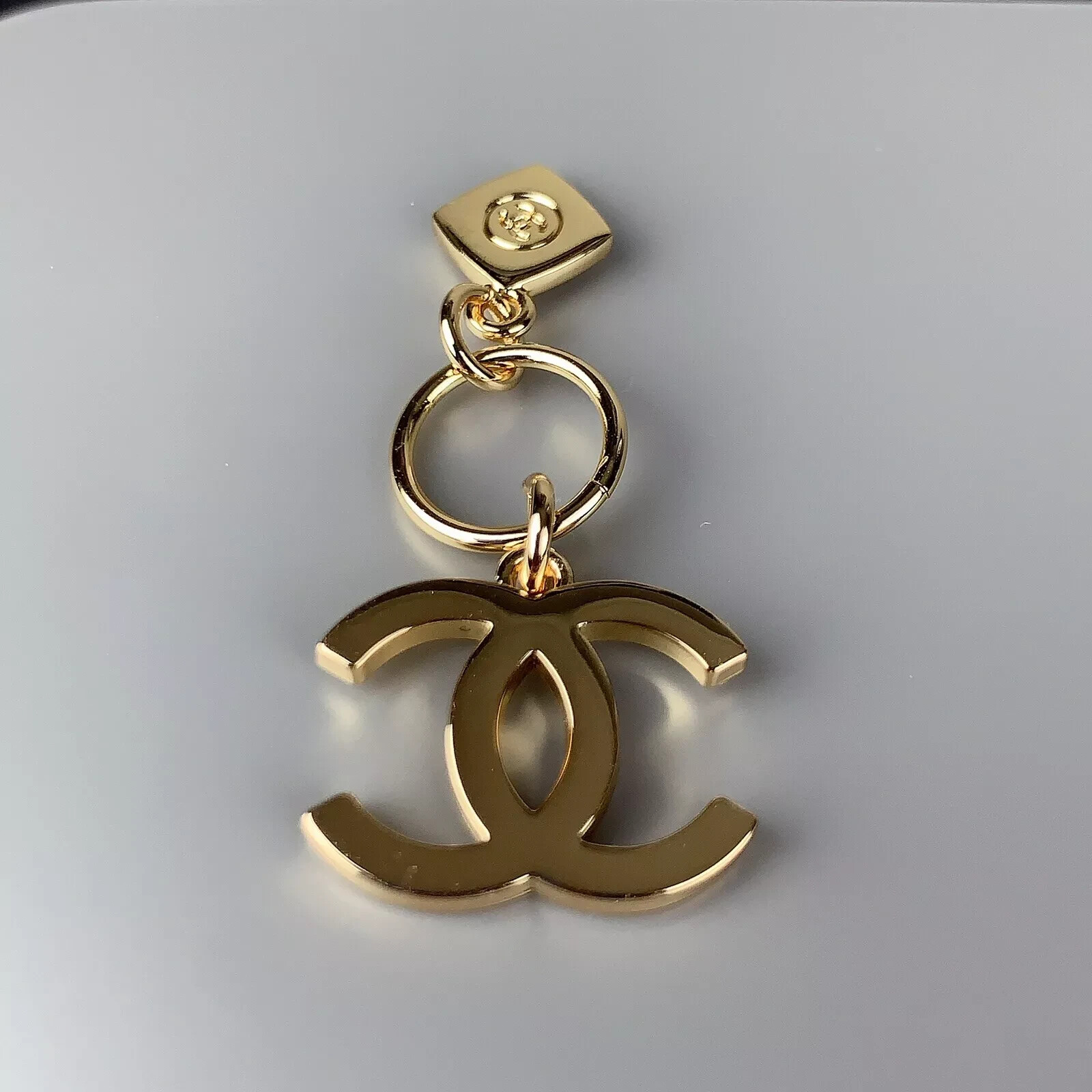 CHANEL No. 5 Logo Gold Novelty Charm Pendant VIP Gift 2023