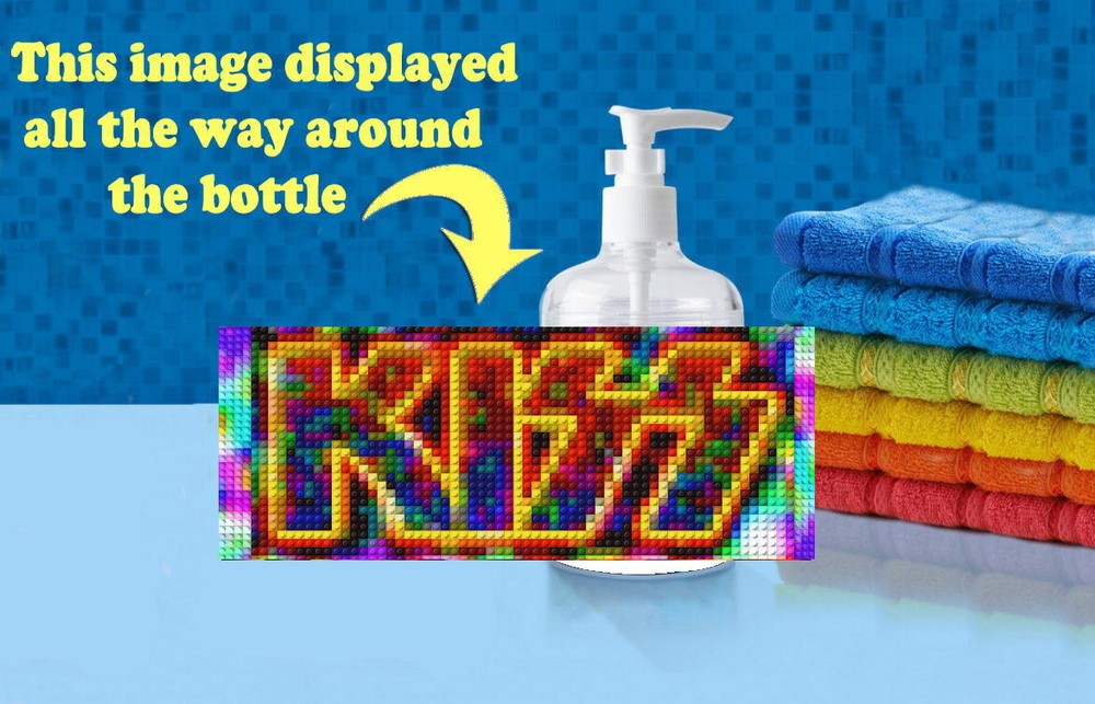 KISS Music Group Lego Motif Soap / Hand Sani. Refillable Dispenser!