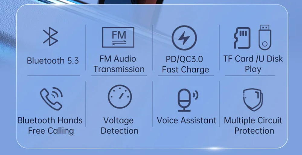 Bluetooth Car FM Transmitter MP3 Player Hands-free Radio Adapter Kit USB Charger