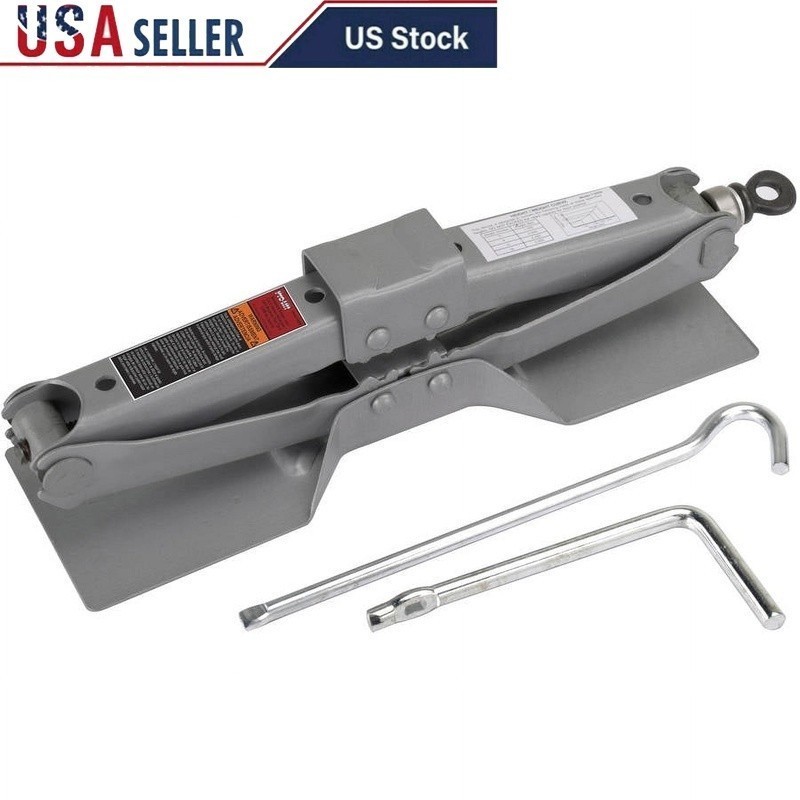Heavy Duty 3000lbs Scissor Jack Auto Tool Extra Wide Base Compact Design New