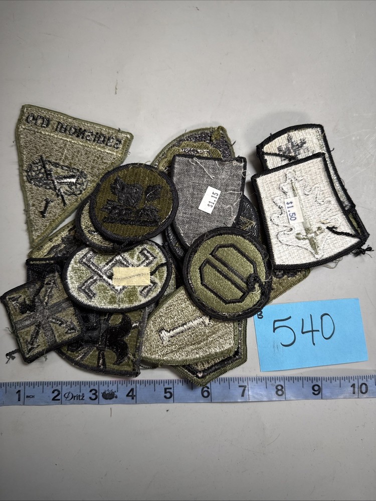 Cold War US Olive Drab Patch 21 Pieces B540