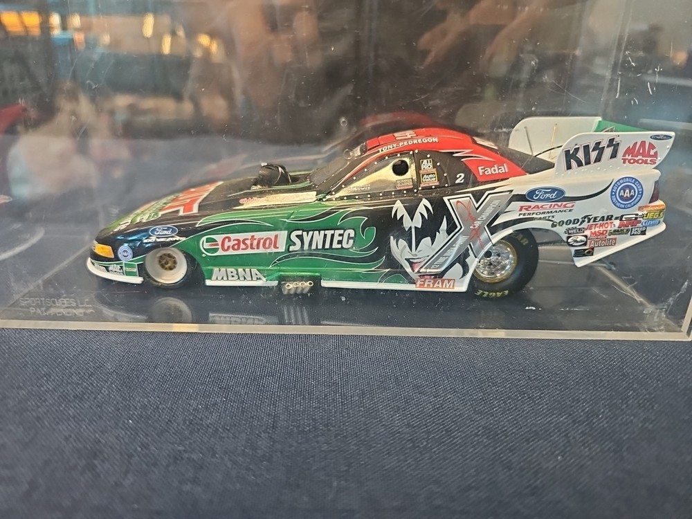 KISS  NHRA Tony Pedregon CASTROL SYNTEC MUSTANG FUNNY CAR Only 1 of 756 W/CASE