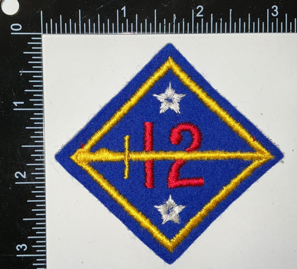 WWII PATCH KING of WWI US Army 12th Division FELT Patch