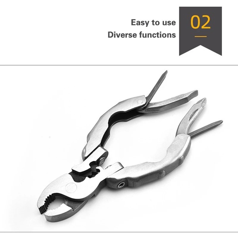 Multifunction Folding Pliers Mini Stainless Steel Camping Tool Screwdriver