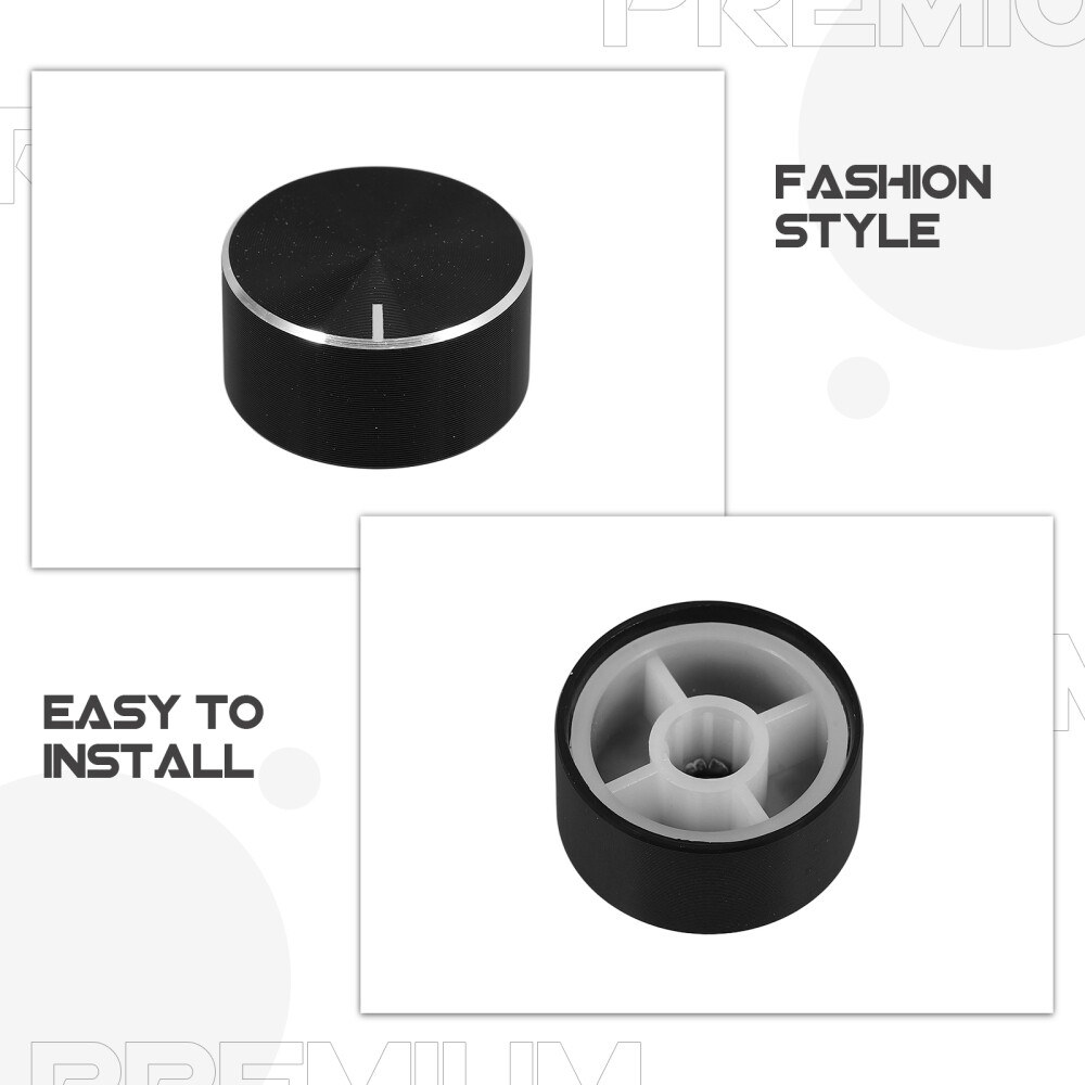 4 Pcs Shaft Volume Control Knob Amplifier Knobs Replacement Aluminum Alloy