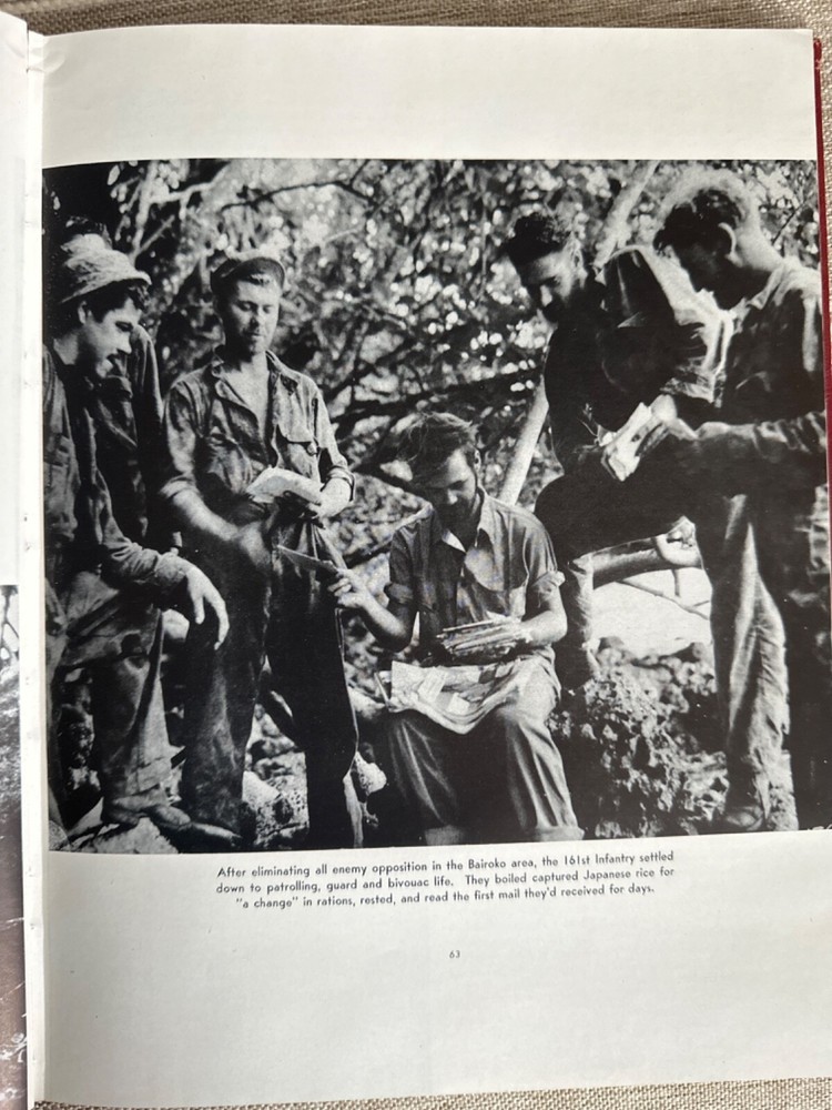 WWII 25 infantry Division History Book