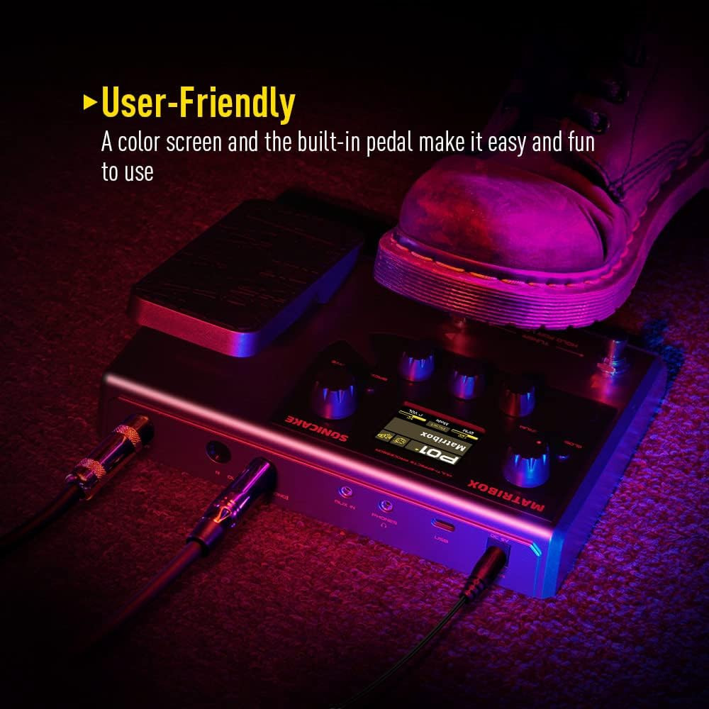 SONICAKE Matribox - Guitar Multi Effects Processor with Expression Pedal
