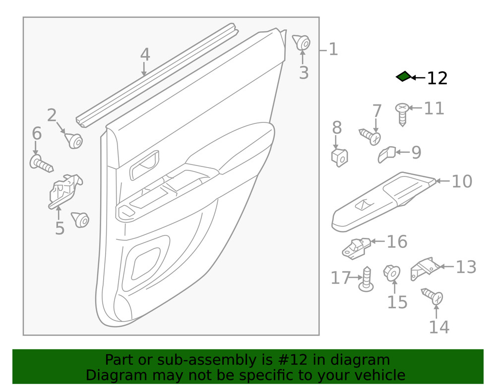 Genuine Mitsubishi Switch Bezel Cap MR655240