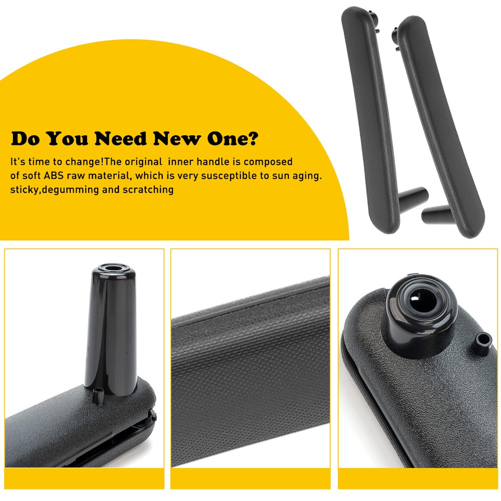 Black Front LH / RH Interior Pull Door Handle for Mitsubishi Eclipse 2006-2012