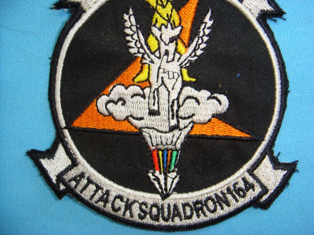 VIETNAM WAR PATCH, US NAVY ATTACK SQUADRON - 164 GHOST RIDERS