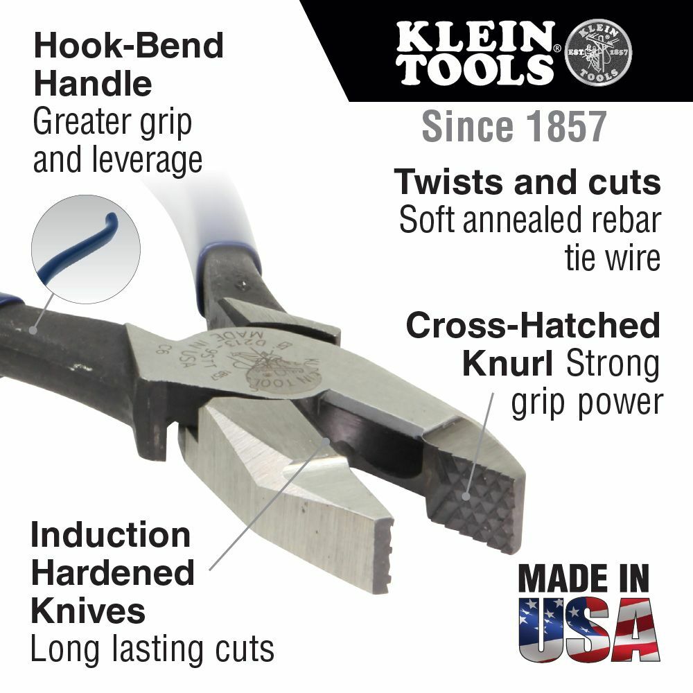 Klein D2139ST High-Leverage Ironworker's Pliers