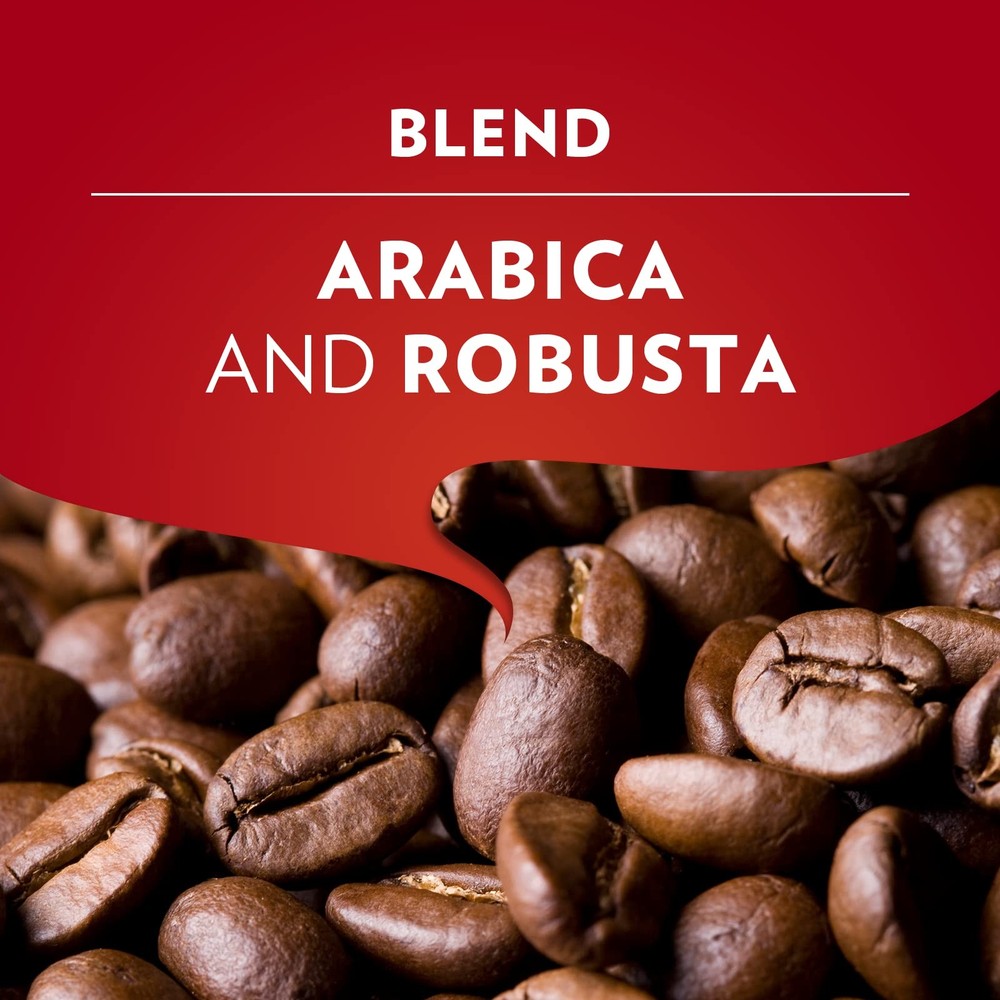 Medium Roast Ground Coffee Blend, Arabica & Robusta, 8.8 oz Brick