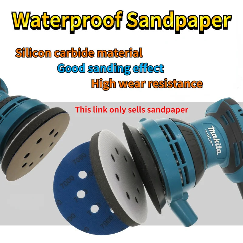 60-10000 grit Round Shape Sanding Discs Hook Loop Sanding Paper Buffing Sheet Sa