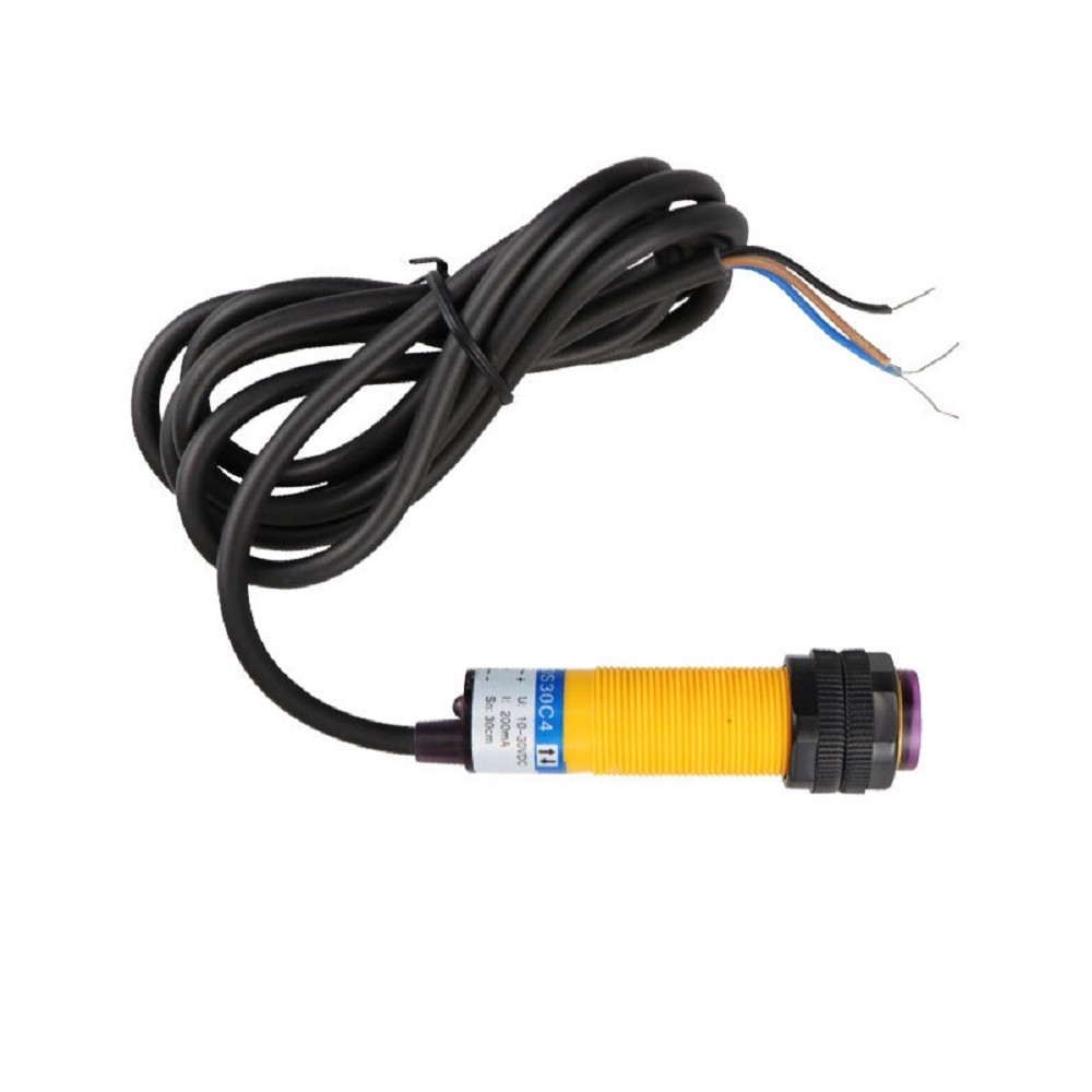 Photoelectric Switch 1.35 Meters Wire Length 10-30VDC Adjustable Sensor