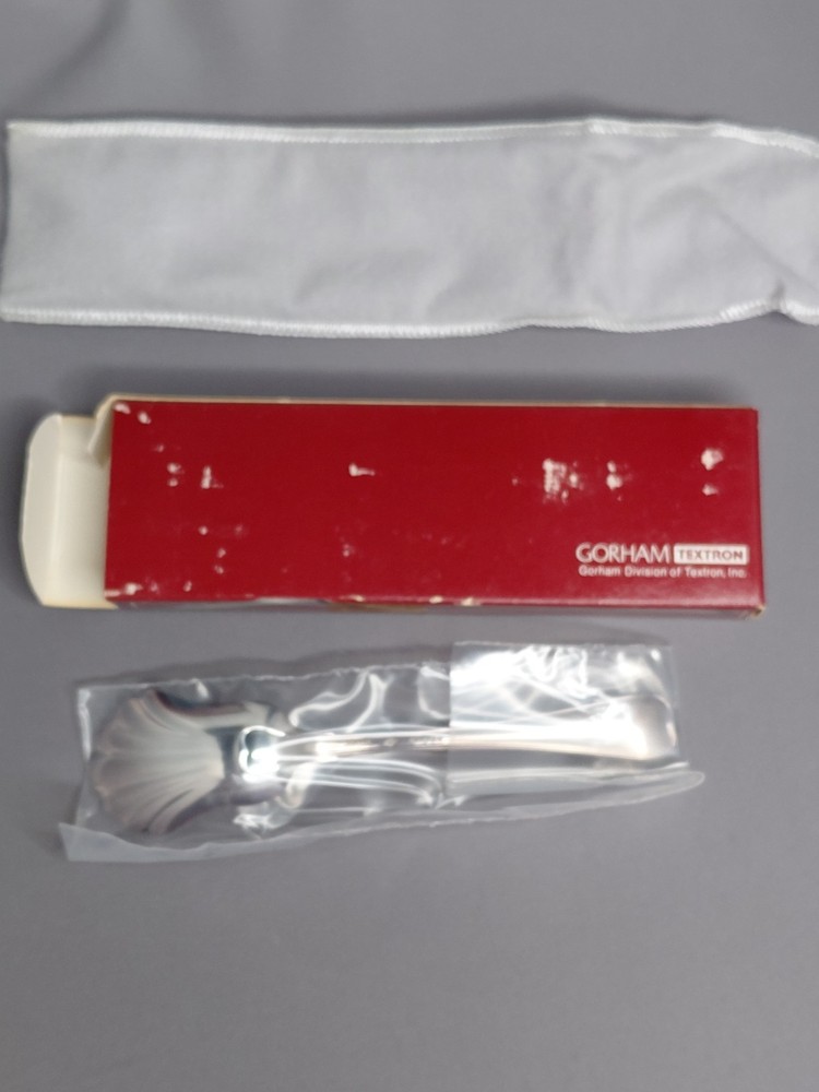 Gorham Sugar Spoon Silverplate Shell Shape N116 With Box 6" Unused