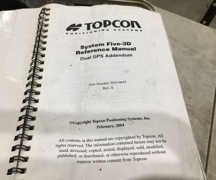 TOPCON SYSTEM FIVE-3D DUAL GPS MACHINE CONTROL SYSTEM 9902-0001