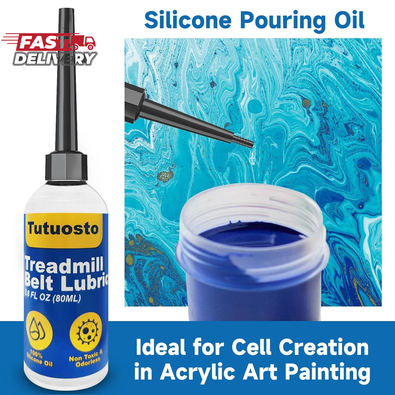 Treadmill Lubricant for Belt, 100% Silicone Treadmill Belt Lubricant, Treadmill