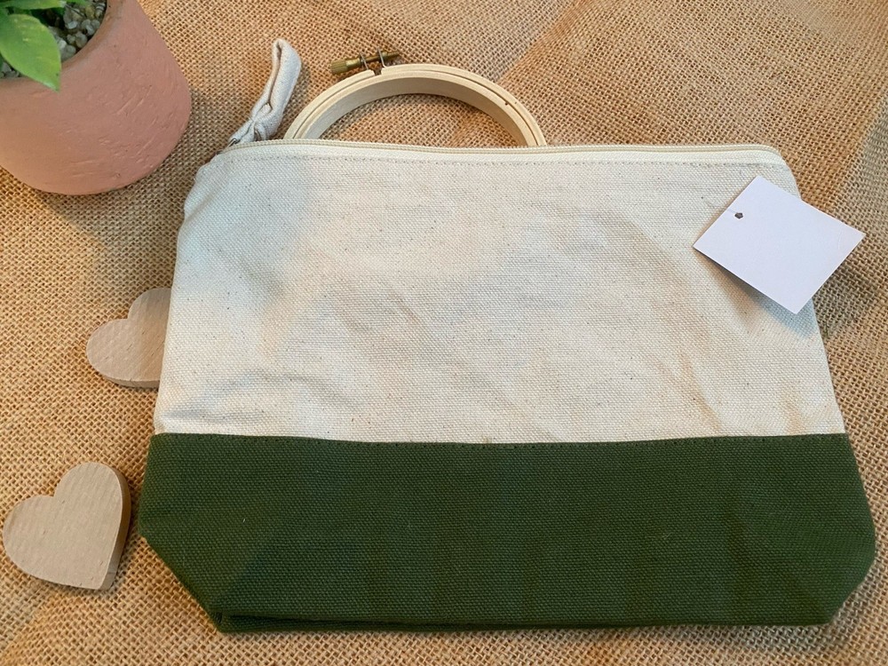 Brand New Customize Embroidery Hand made Pouch- Letter A Pattern