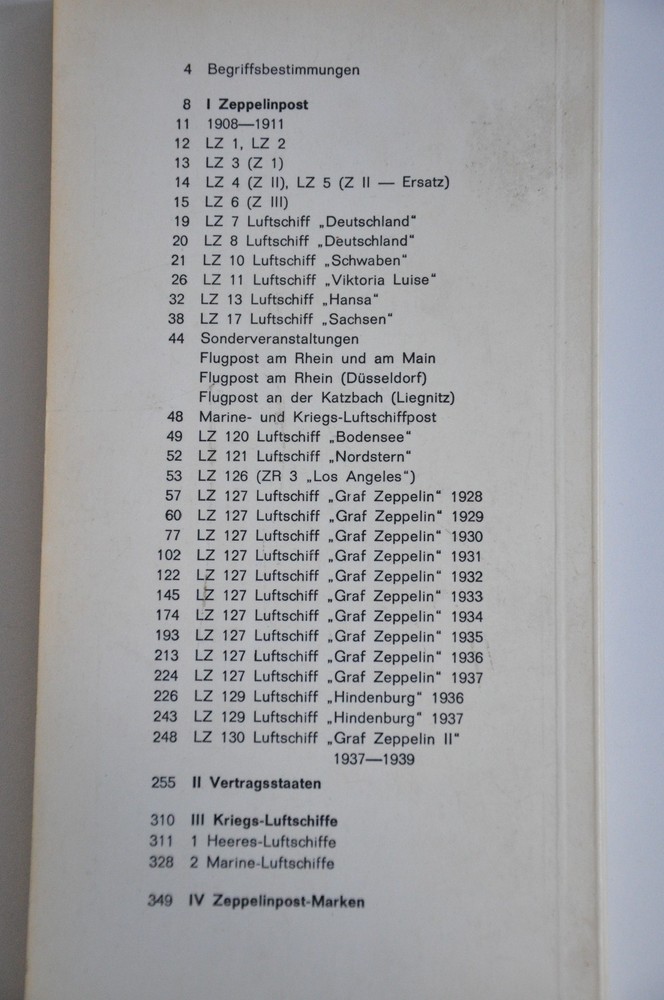Sieger Zeppelin Post Catalog 20th Edition
