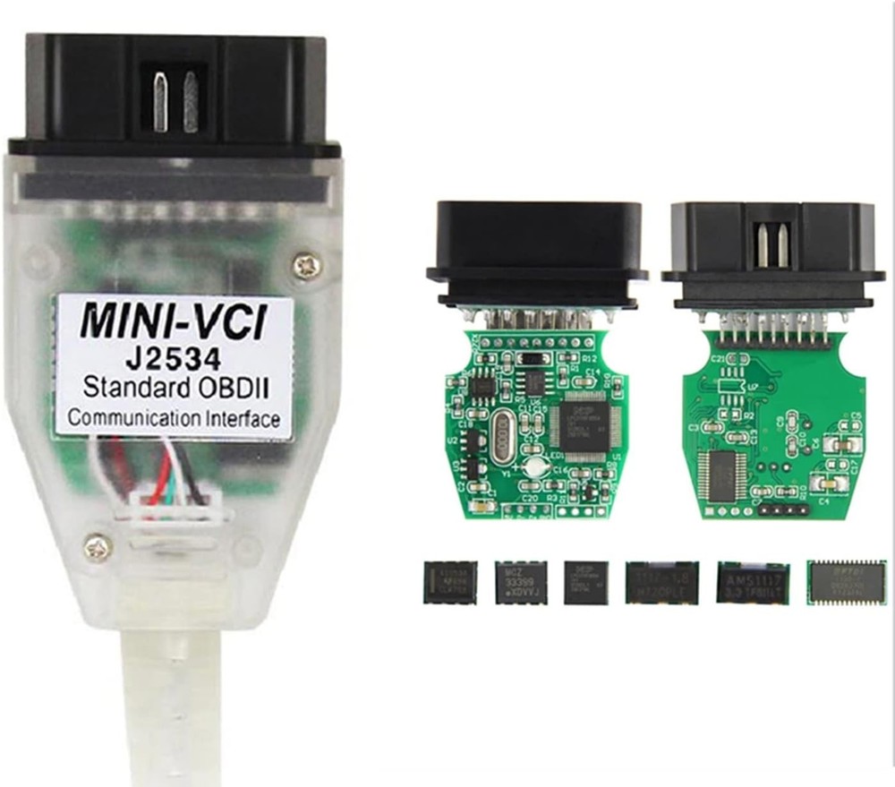 Mini Vci J2534 Cable Standard Obd2 Communication Interface for TIS Techstream...