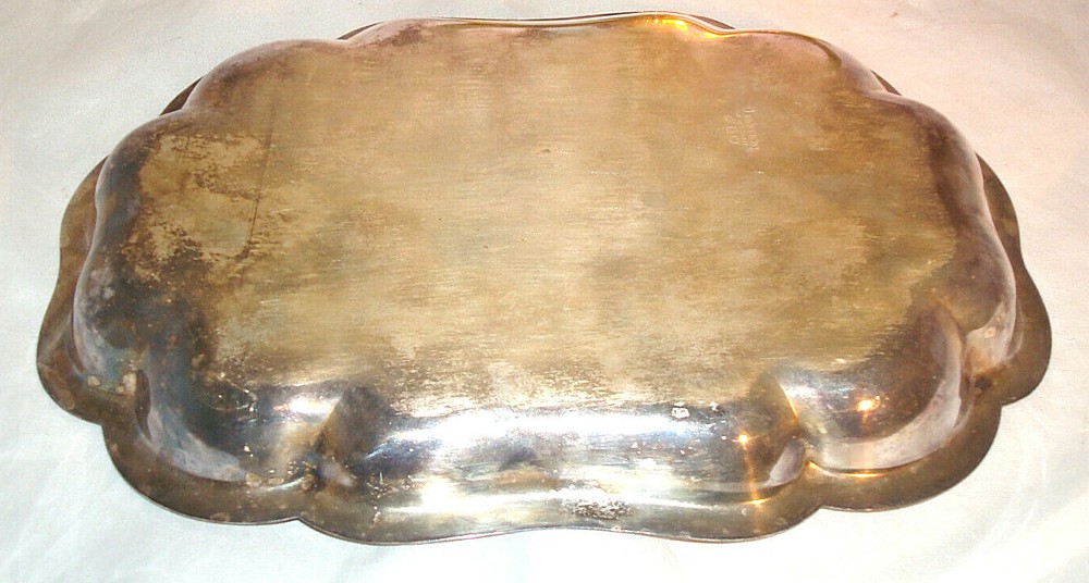 Vintage rectangular dish Canterbury silverplate 9 3/4"