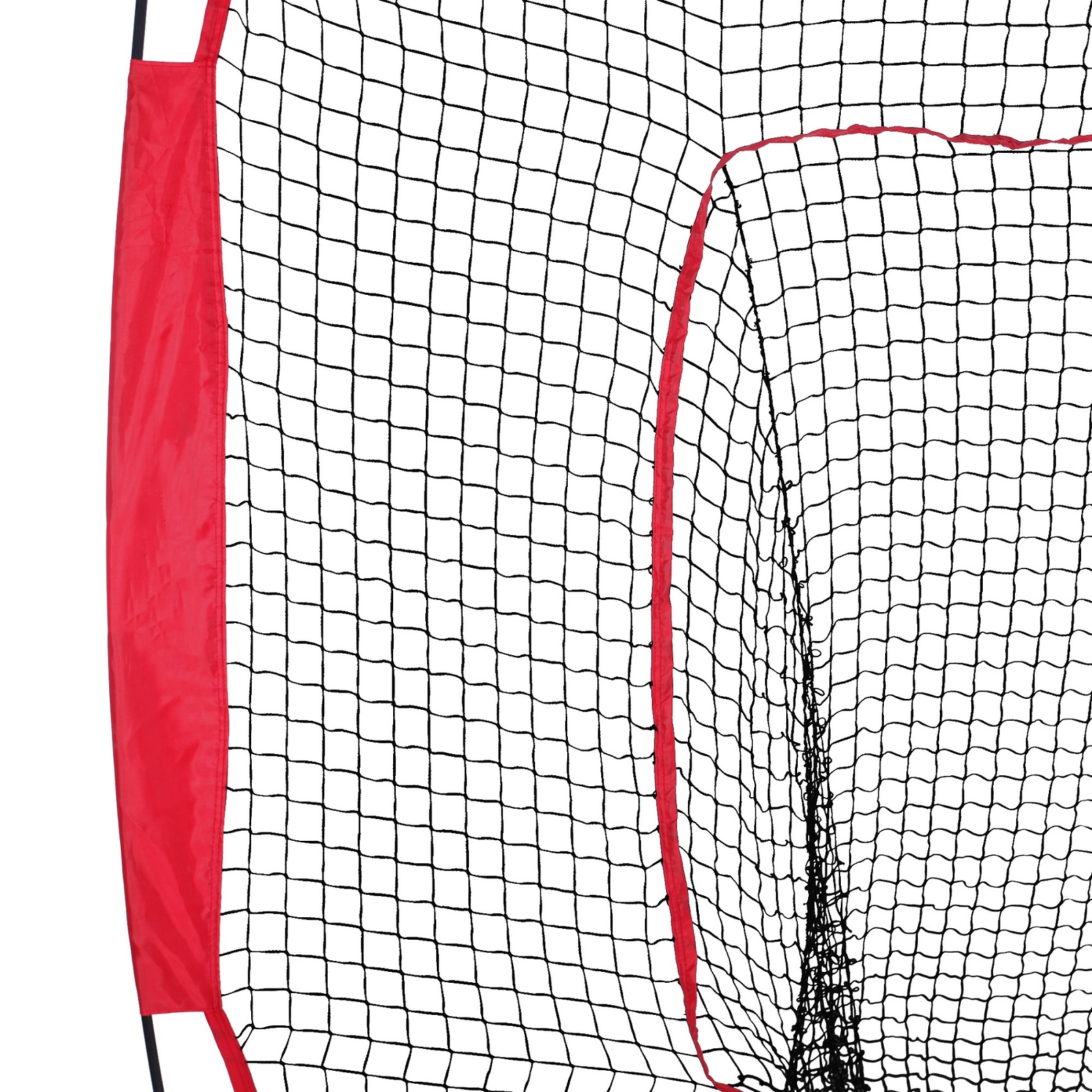 7'×7' Softball Baseball Practice Net Hitting Batting Net Bow Frame with Bag