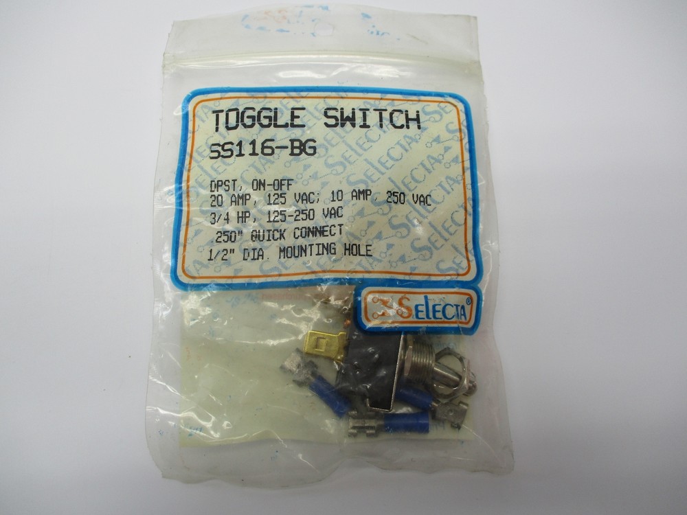 SELECTA SS116-BG TOGGLE SWITCH NSMP