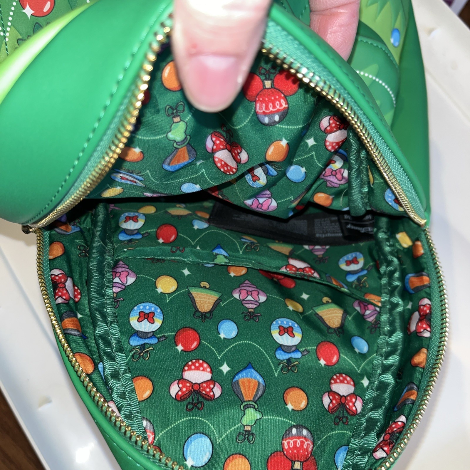 Loungefly Disney Chipmunks Chip n Dale Christmas Tree Ornament Backpack Bag