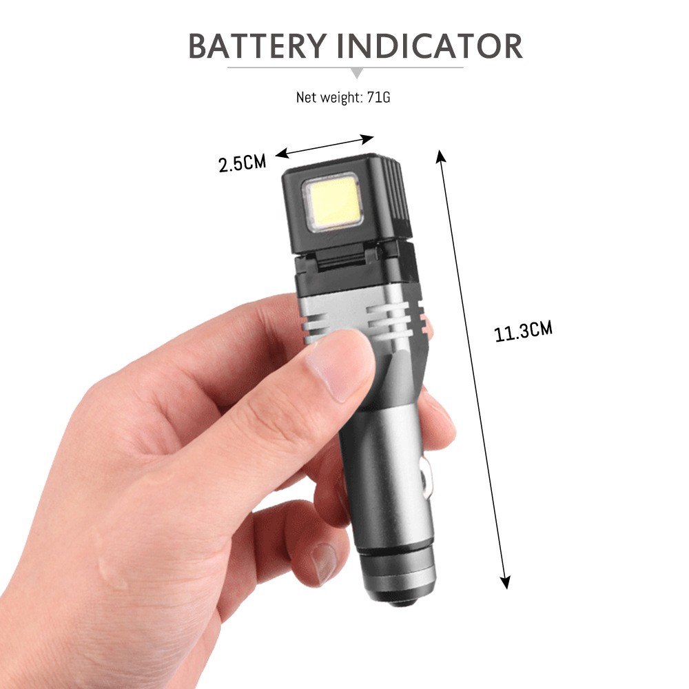 12V XPG LED Car Cigarette Lighter Flashlight Rechargeable Mini Torch Light