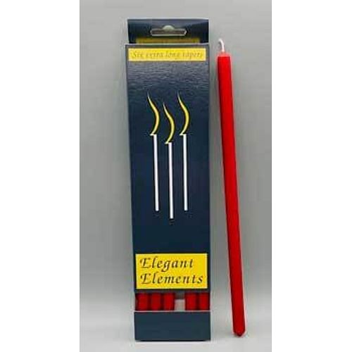 10 Red chime candle 6 pack