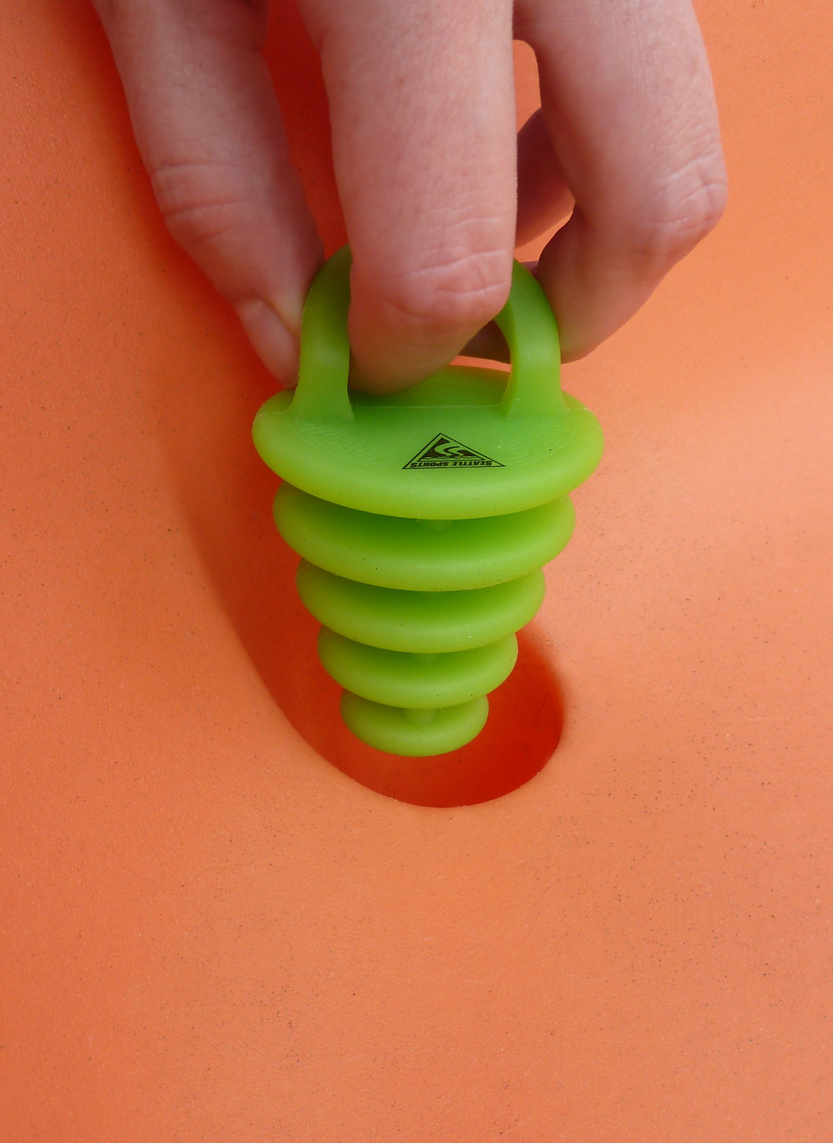 Seattle Sport Kayak Scupper Plugs, 1 pair .. New PAIR NEON Glow | A3